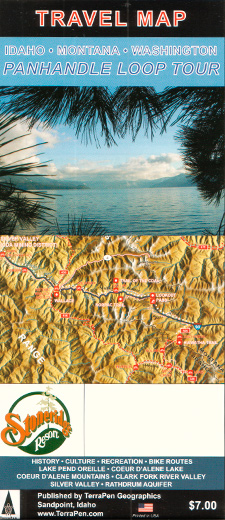 Panhandle Loop Tour Travel Map - Folded