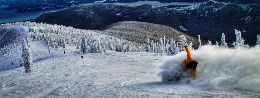 Schweitzer skiing in Sandpoint Idaho