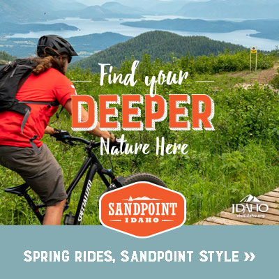 Springtime is ride time! Superb trail systems await at Pine Street Woods and Schweitzer. See more at Visit Sandpoint