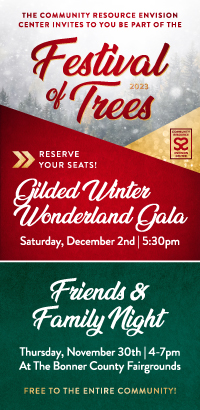 Get ready now! The Festival of Trees is Nov. 30-Dec. 2, now hosted by the Community Resource Envision Center. Be a donor, or save your seat! Get info»