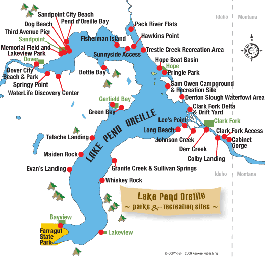 Lake Pend Oreille Parks and Recreation Sites