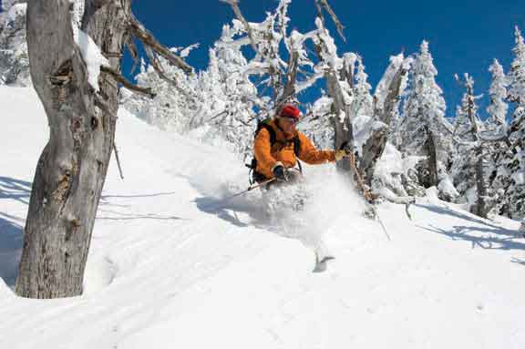 back country skiing